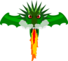 Fire Breathing Dragon Clip Art
